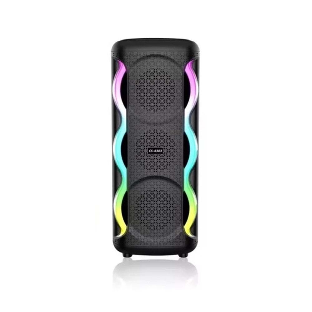 TELSAN CS-4403 SD/USB/FM 4*3 KARAOKE MİKROFONLU BLUETOOTH RGB IŞIKLI MÜZİK KUTUSU PL-4591-4590