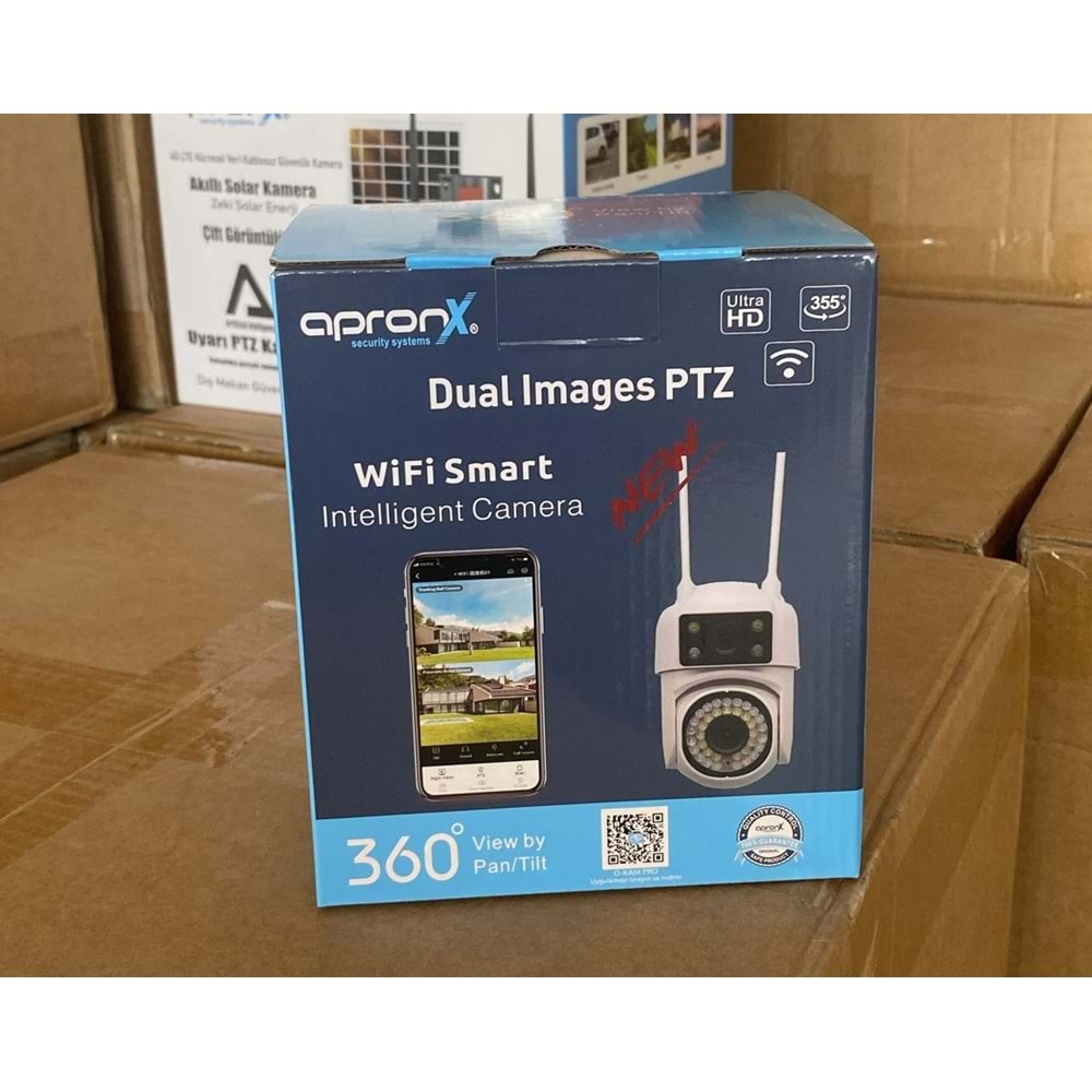 APRONX APX-WP244 4MP 3.6+3.6MM LENS WIFI ÇİFT İP KAMERA