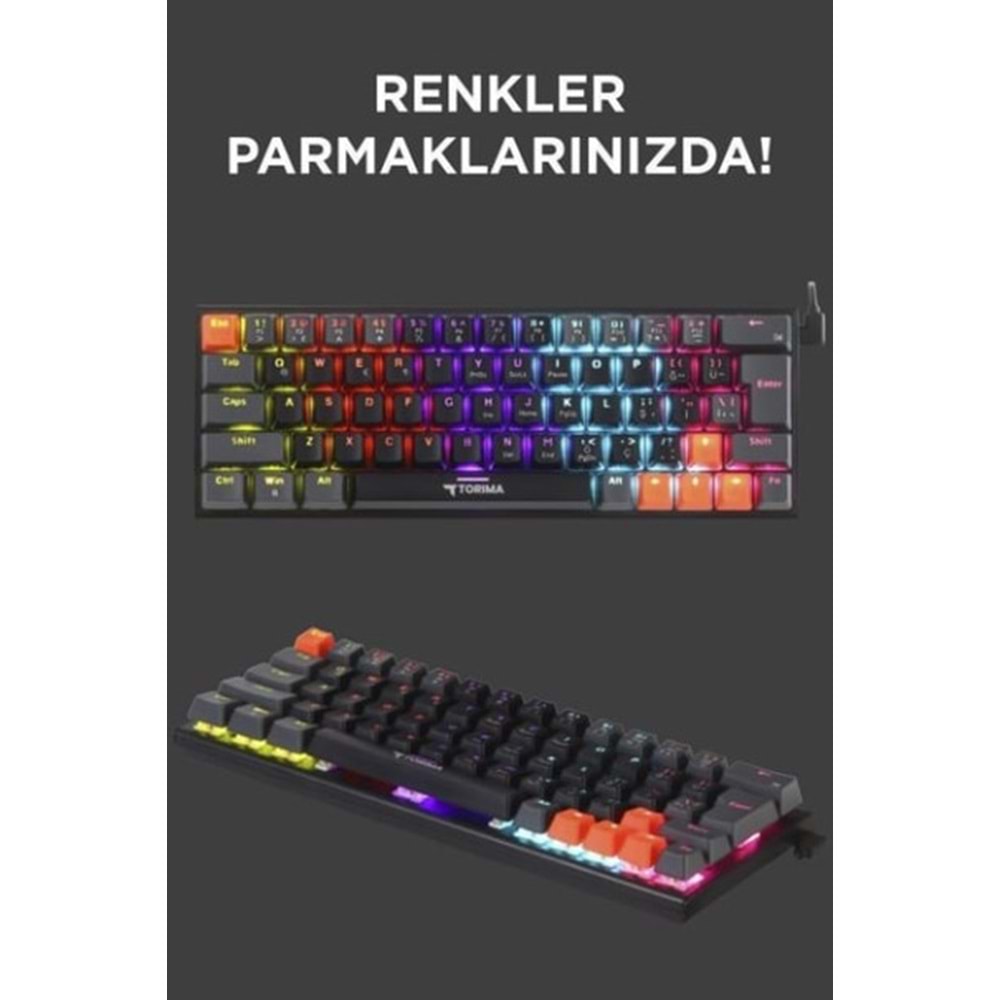 Torima TK-06 RGB Blue Switch Kablolu Mekanik Oyuncu Klavyesi