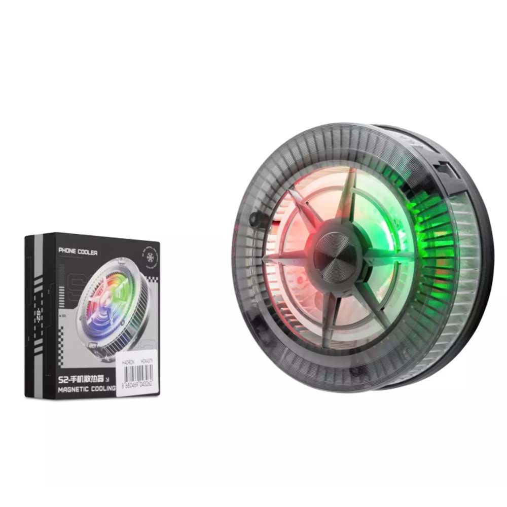 HADRON HDX4379 TELEFON BUZ SOĞUTUCU FAN MIKNATISLI LED SİYAH