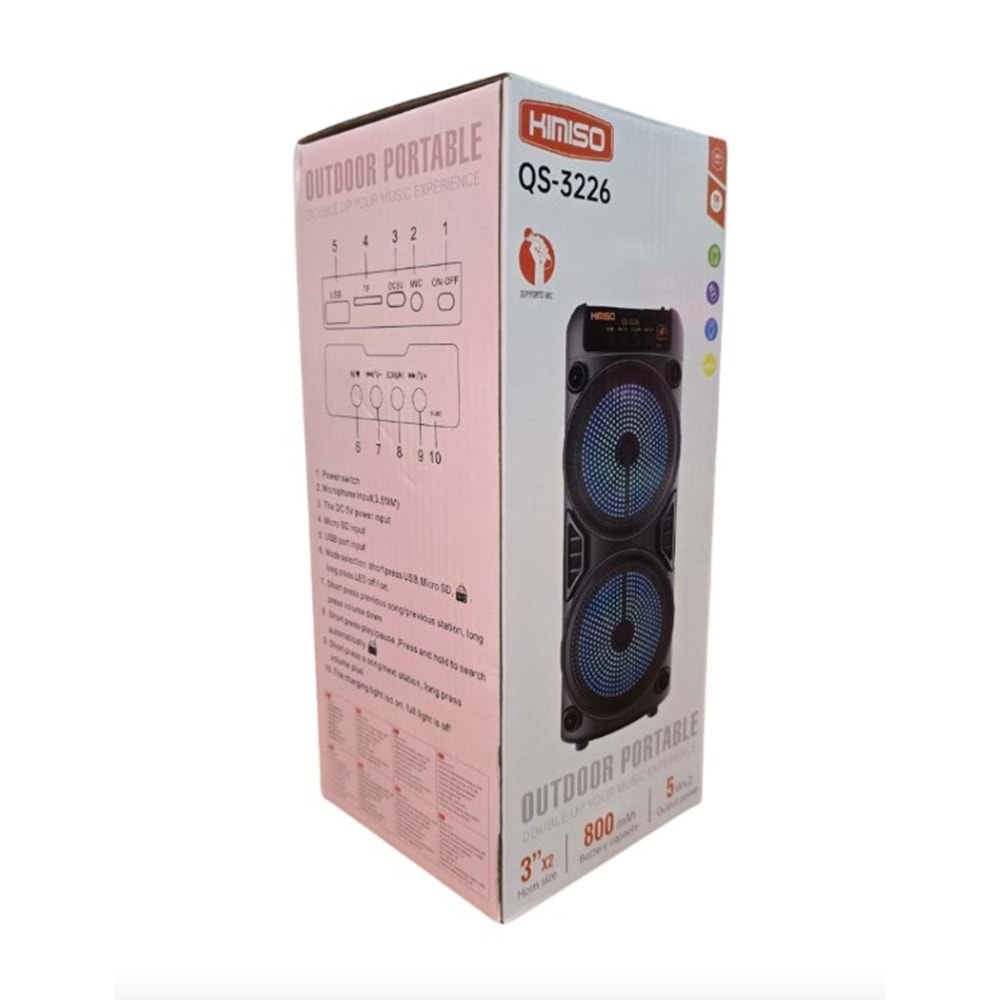 TELSAN QS-3226 SD USB BLUETOOTH 6