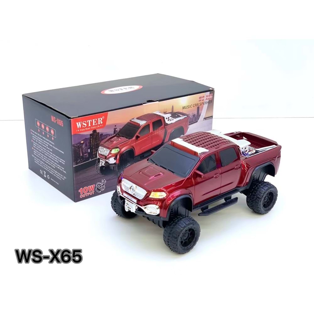 TELSAN WS-X65 SD USB FM BLUETOOTH ARAZİ ARABA LEDLİ SPEAKER