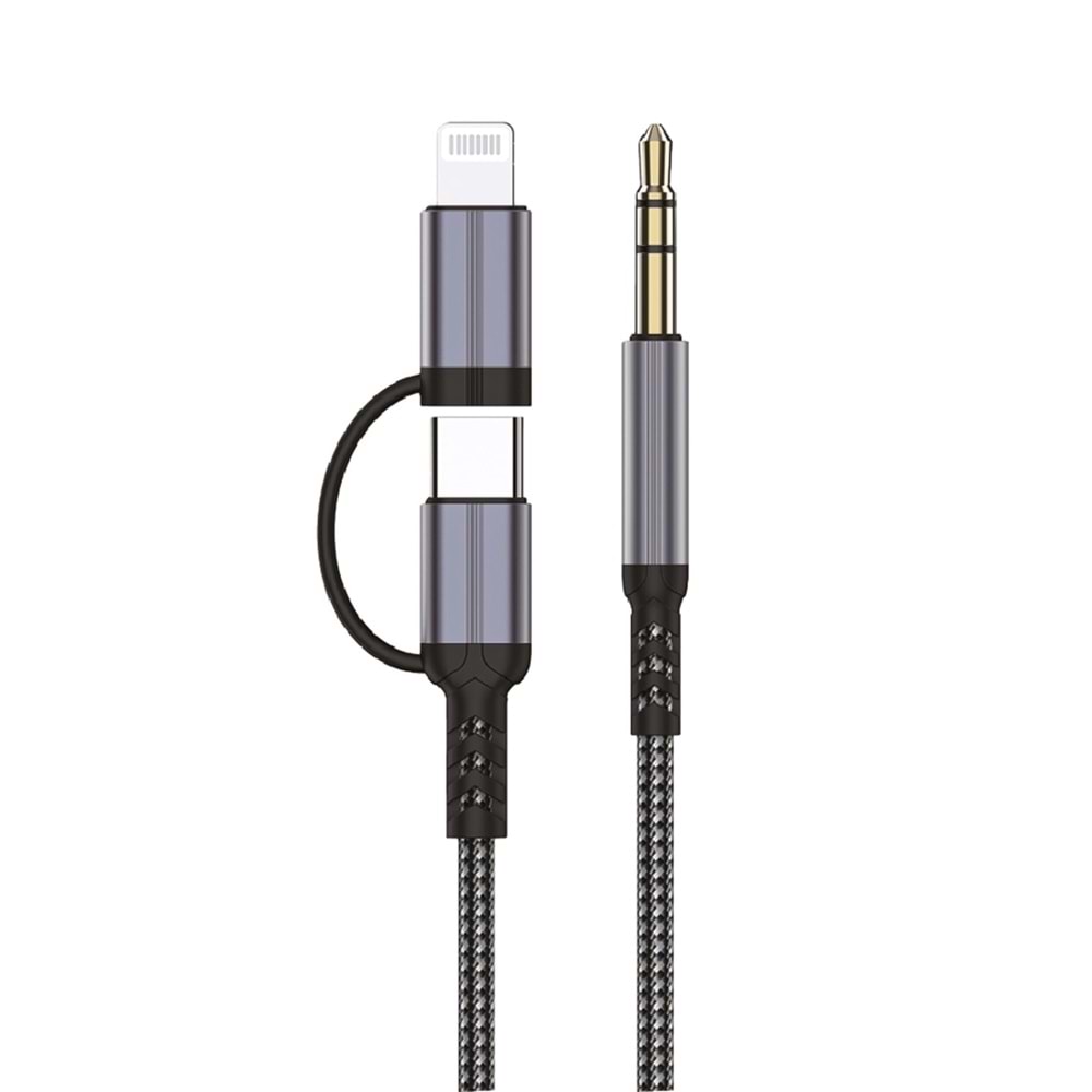 SPRANGE SR-03 AUX TO TYPE-C İPHONE 2İN1 ÇEVİRİCİ DÖNÜŞTÜRÜCÜ