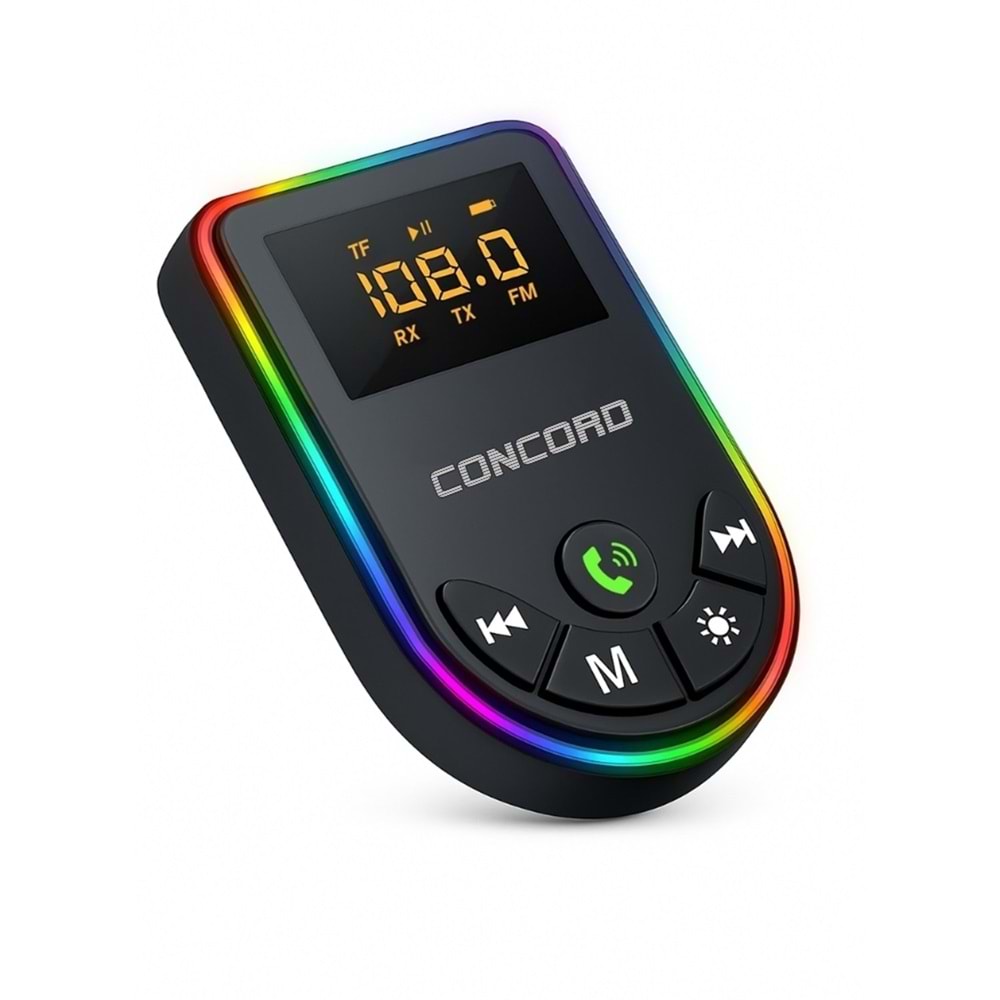 CONCORD C-6010 Ekranlı Bluetooth 5.3 - Aux -TF - FM Transmitter