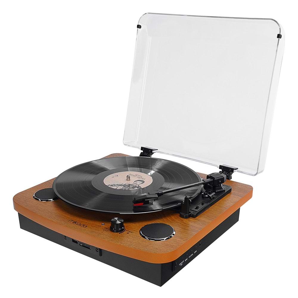 Mikado Nostalgia MN-P235 VOYAGER Pikap Ahşap USB-BT 3.5mm AUXIN&RCAO Destekli Plak Müzik Kutusu