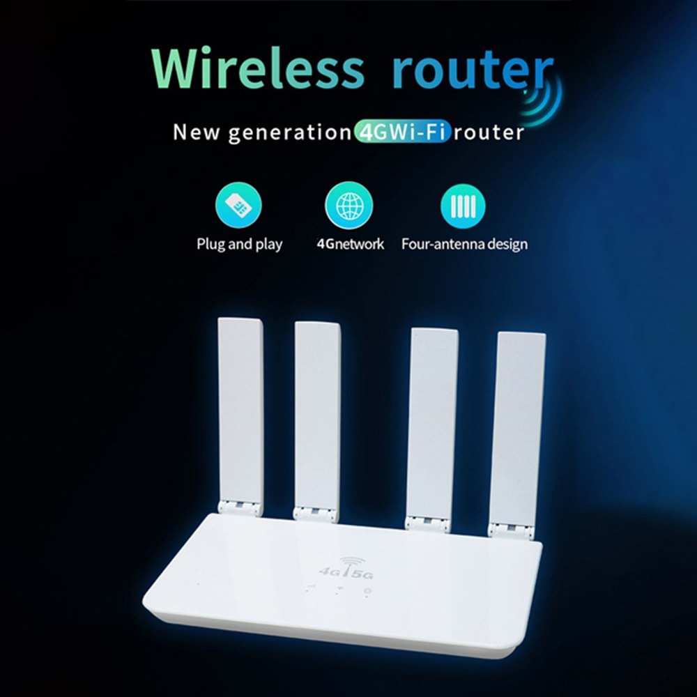 Apronx CP906 5G+4G Mobile 4 Antenli WiFi Router Wifi 6 + 300Mbps 4G LTE Taşınabilir Modem CPF906