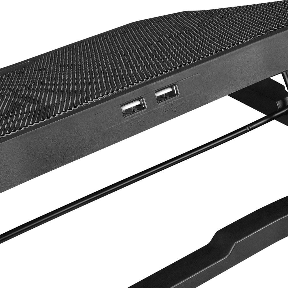 Addison Rampage AD-RC4 Mavi Ledli 2*125mm+2*70mm Işıklı Fan 15-17 Notebook Soğutucu Stand