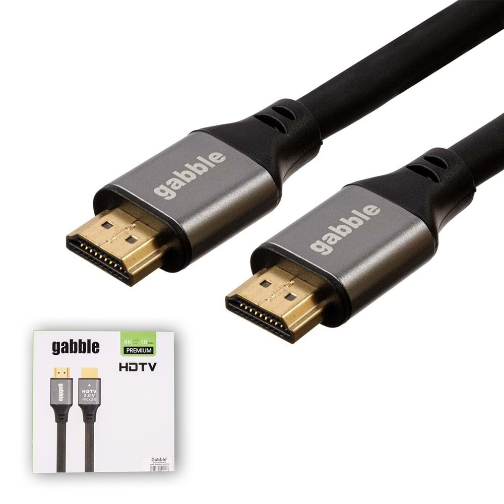 GABBLE GAB-HDMI420 HDMI ULTRA HD 4K 20MT PVC HDMİ KABLO