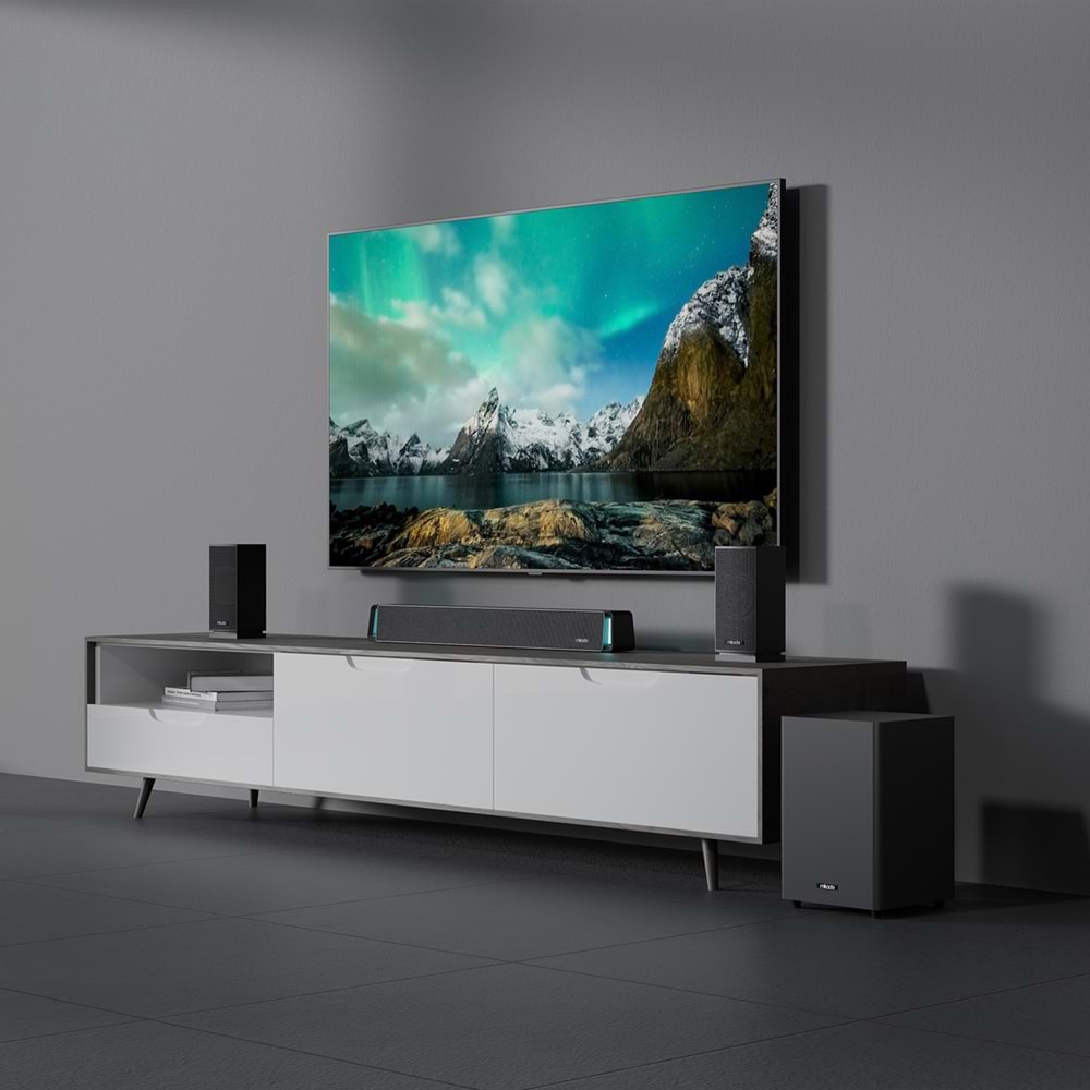 Mikado MD-SBT35 SonicBar Siyah 160W RMS BT+AUX+USB+HDMI/OPTICAL Ev Sinema Soundbar Speaker