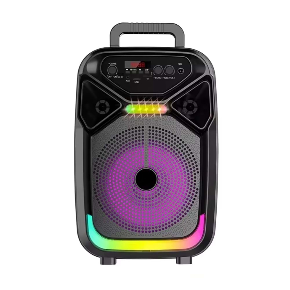 TELSAN ABS-8105 BT/SD/USB GİRİŞLİ RGB IŞIKLI MİKROFONLU 8