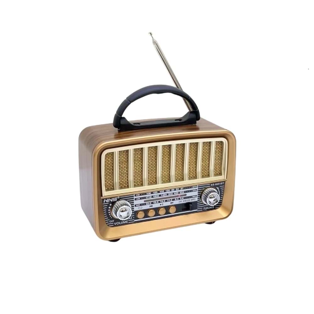 TELSAN NS-6651BT USB/SD/FM/BLUETOOTH NOSTALJİ GÜÇLÜ SİNYAL MÜZİK KUTUSU