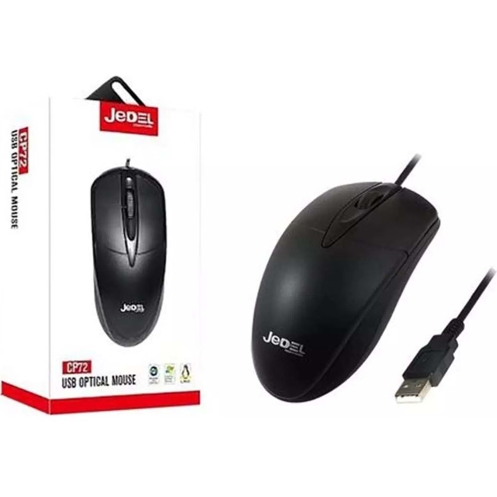 Jedel CP72+ Wired USB Optical Kablolu Mouse