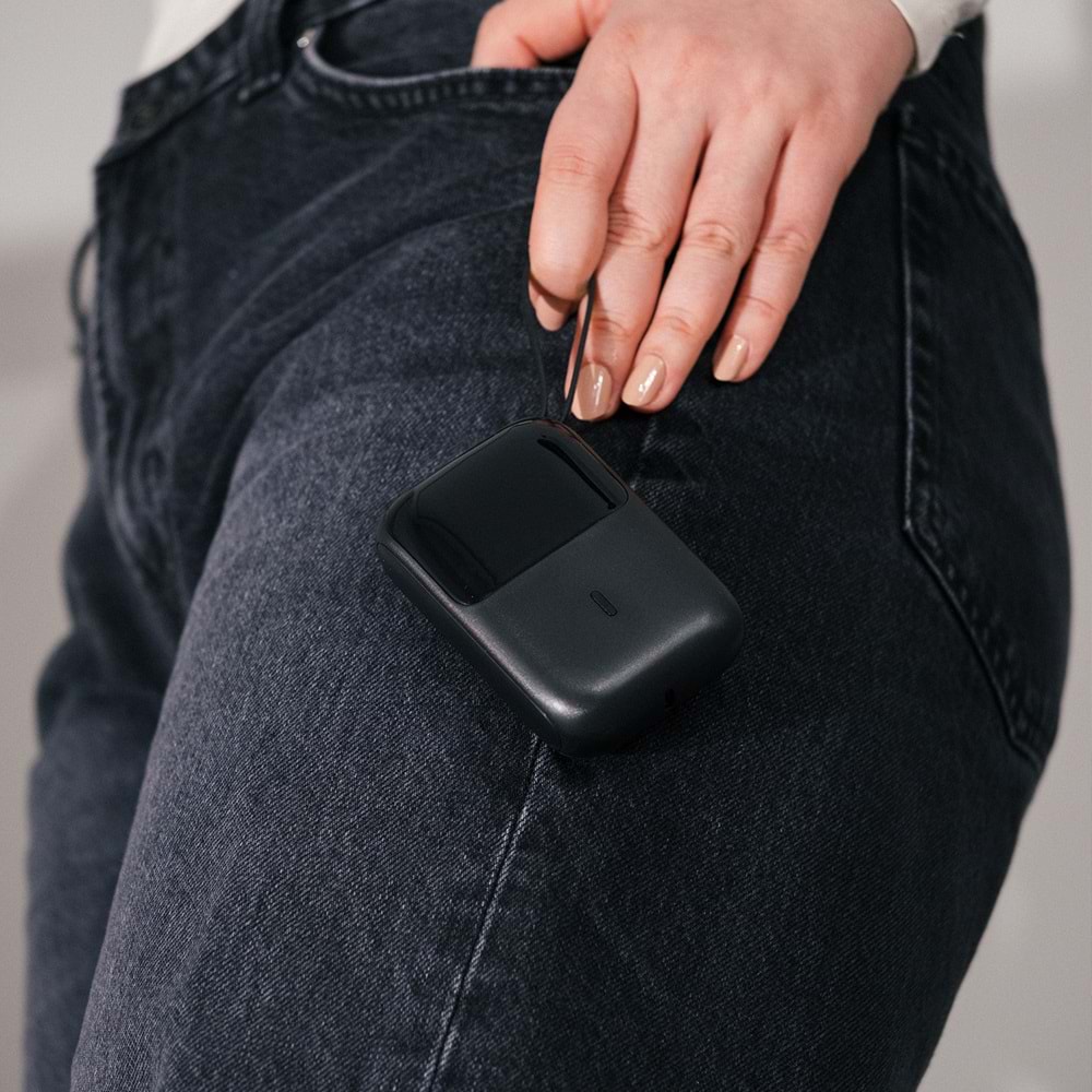 S-link P109M 10000mAh PD20W+QC18W+HSC22.5W Siyah LCD Taşınabilir Pil Şarj Cihazı Powerbank