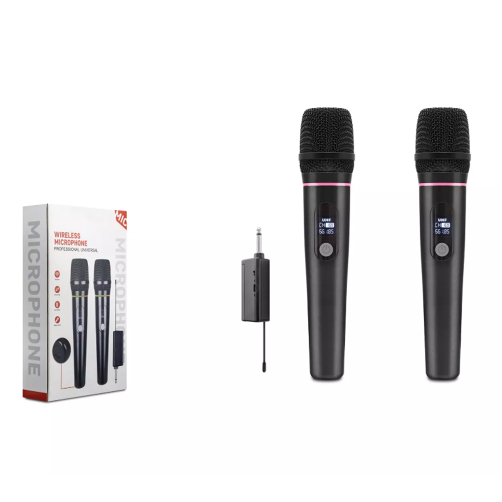 Hadron Hdx2791 Kablosuz 2*Mikrofon Profesyonel Uhf 6.5Mm Siyah