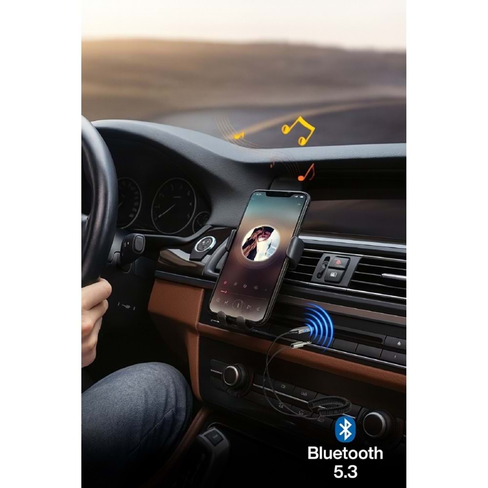 CONCORD BT-17 Kablosuz Aux Bluetooth 5.3 Araç Kiti Telefon Müzik Dinleme Tak Çalıştır