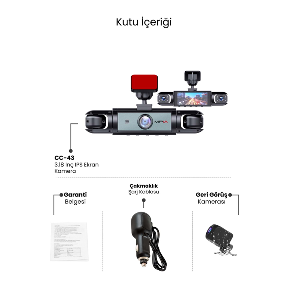 MPİA CC-43 Araç Kamerası 5MP 3.18