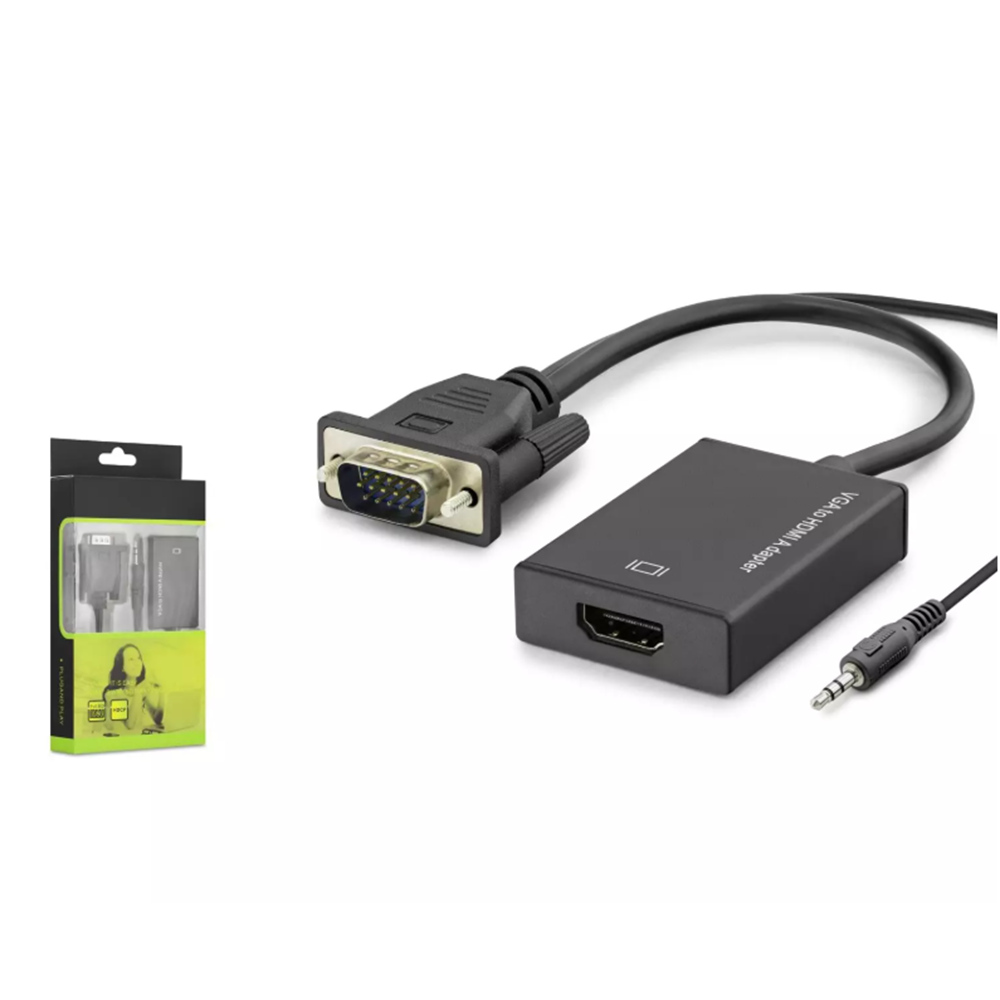 Hadron Hdx7874 Vga To Hdmi F Çevirici + Audio 1080P Siyah HTV hdx7794