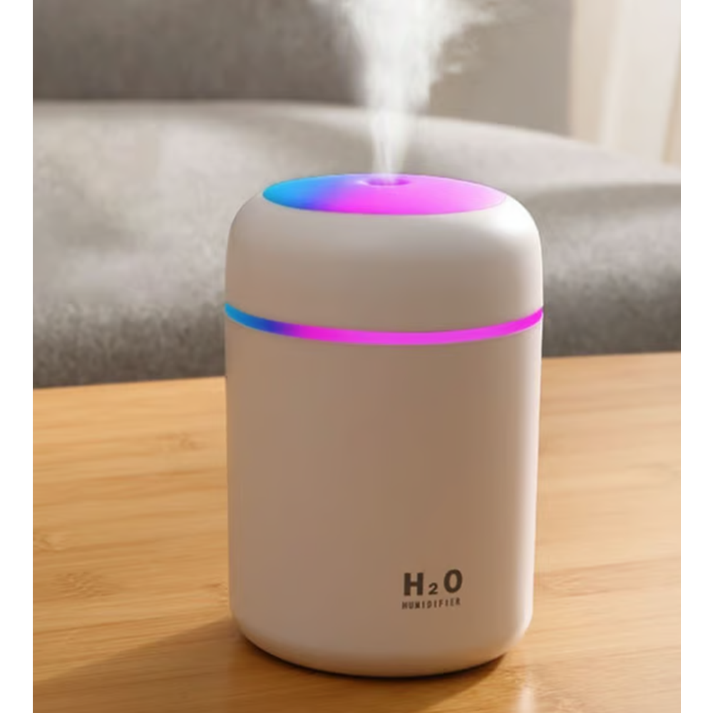 Platoon PL-3501 H2O 250ML Ultrasonik Renkli Hava Nemlendirici Buhar Makinesi Ve Aroma Difüzörü