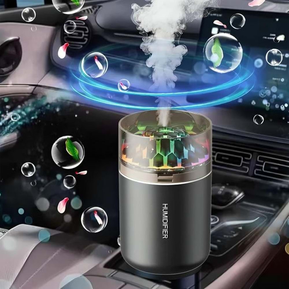 Platoon PL-3509 Hava Nemlendirici Buhar Makinesi Ve Aroma Difüzörü RGB Işıklı