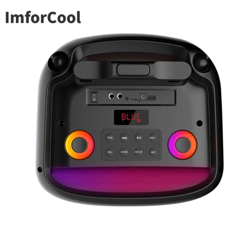 PLATOON PL-4659 SD/USB/FM 12inc KUMANDALI MİKROFONLU BLUETOOTH RGB IŞIKLI MÜZİK KUTUSU ABS-12101