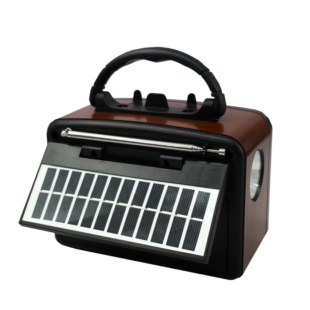 TELSAN YG-7090 GÜNEŞ PANELLİ BLUETOOTH+SD TF KART+ USB+ FM RADYO+FENER ÖZELLİKLİ ŞARJLI HOPARLÖR PL-4703