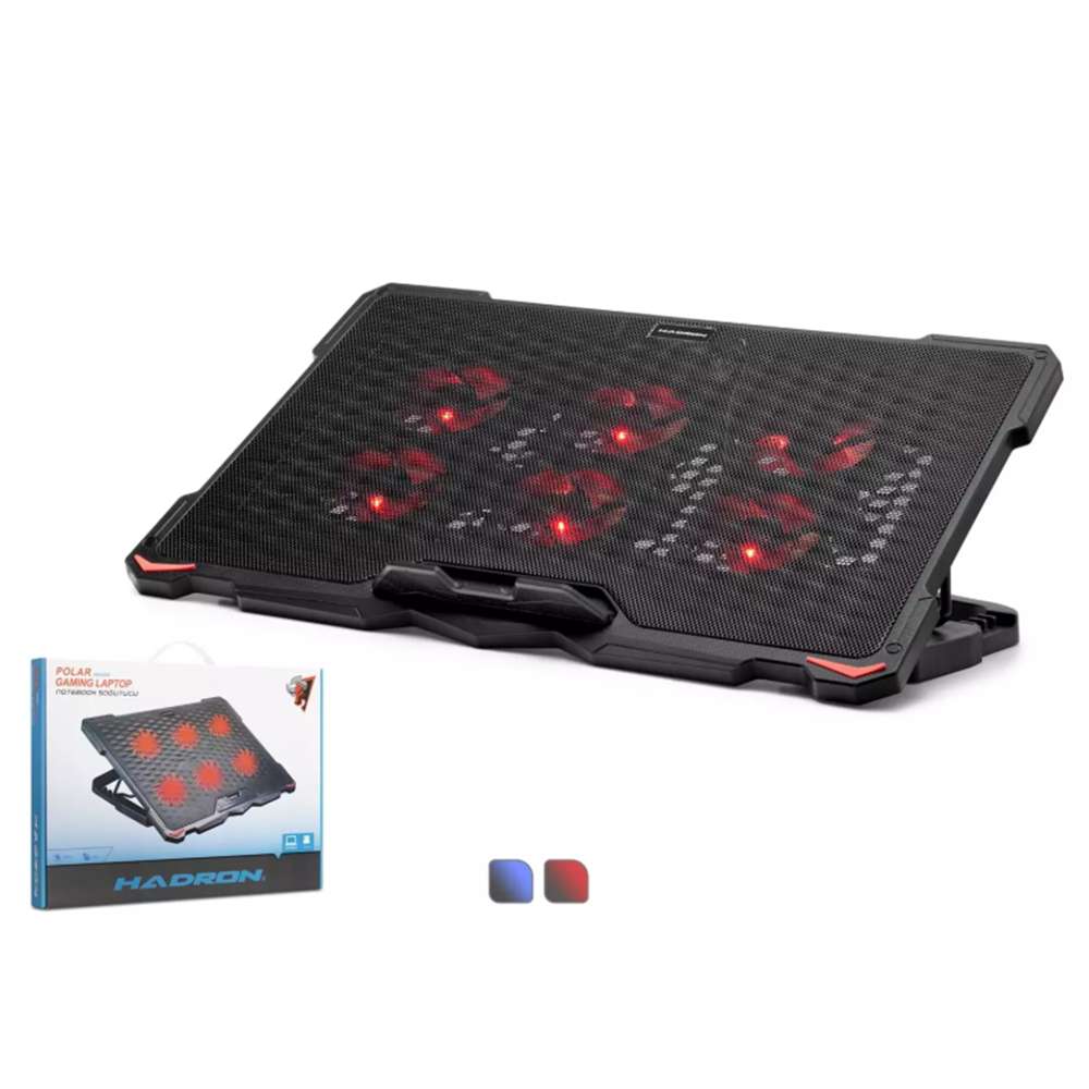 HADRON HDX4255 Laptop Soğutucu 6x Fan LED’li - Siyah