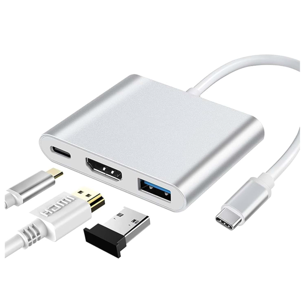 TELSAN TLS-301 3 IN 1 TYPE C TO HDMI USB 3.0 ÇEVİRİCİ