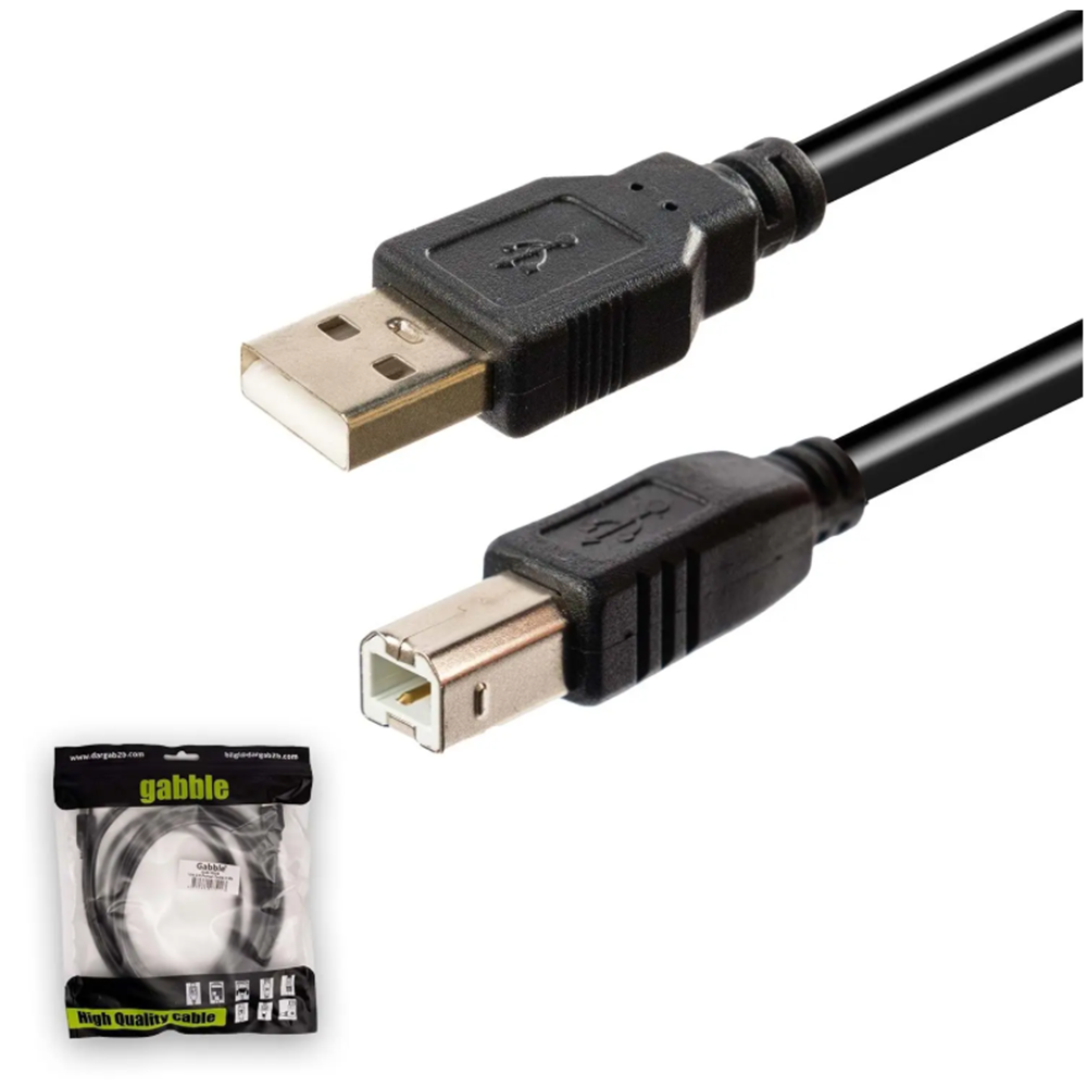 GABBLE GAB-YK03 USB YAZICI KABLOSU 3MT 2.0 PRİNTER KABLO