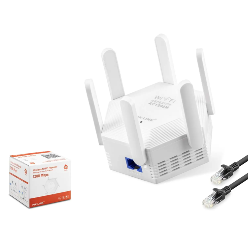 PIXLINK WR56T WiFi Repeater Router Access Point Dual Band 5 GHz 1200 Mbps