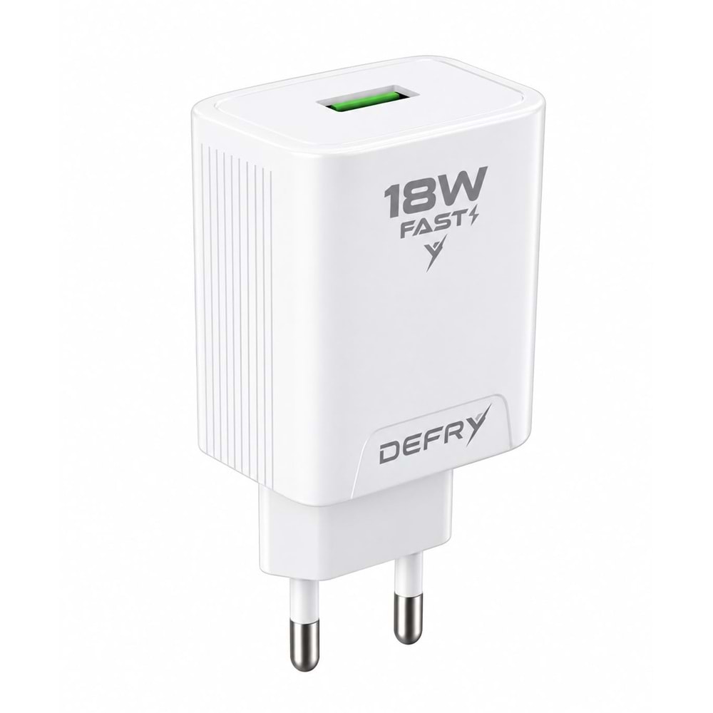 DEFRY DF-18T QUİCK 3.0 HIZLI ŞARJ 18W 3A USB TO TYPE-C ŞARJ ALETİ TAKIM