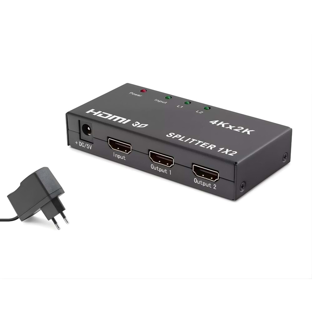 TELSAN TK-HS04 HDMİ SPLİTTER 4 PORT 1 İN PORTS 4 OUT PORT 1X4