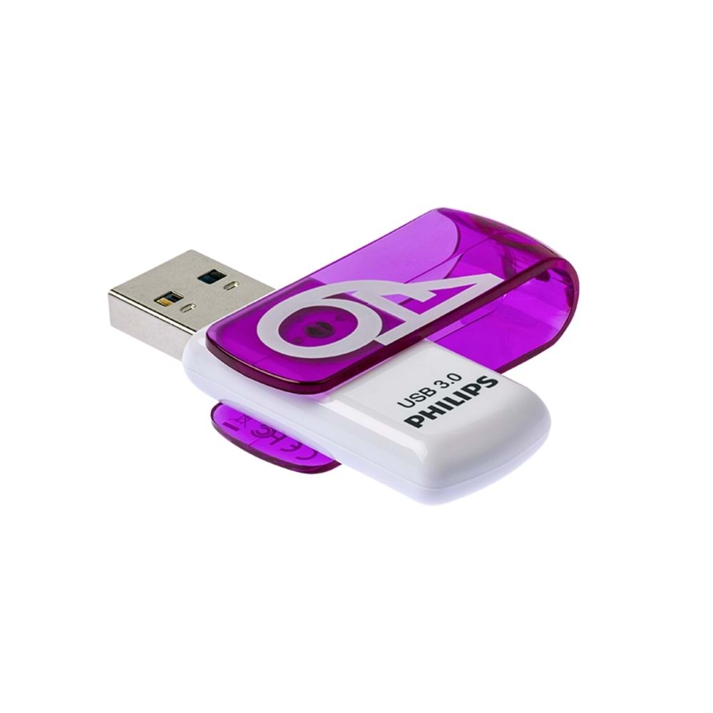 PHILIPS FM64FD00B/00 USB 3.0 64GB Vivid Mor Flash Bellek