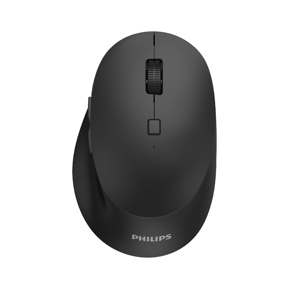 PHILIPS SPK7607B Çoklu Cihaz Desteği Dual Mod 2.4 GHz + 2 Kanallı Bluetooth 3200DPI Ergonomik Sessiz Optik Mouse Siyah