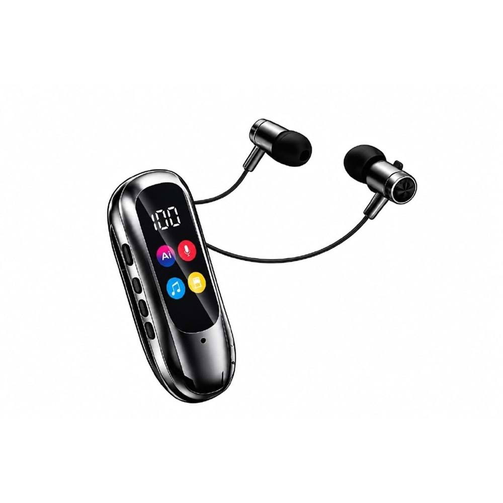 SPRANGE SR-T14 Bluetooth 5.4 / TF Kart Destekli Dijital Ekranlı Kulaklık
