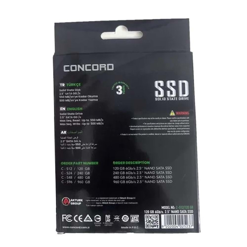 CONCORD C-S24 240GB META S SERİES 2.5