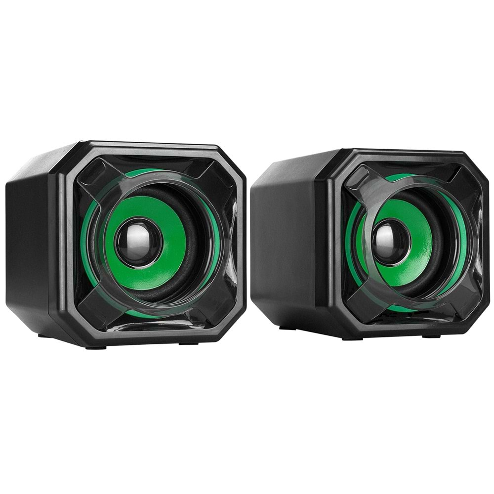 Mikado MD-177 2.0 5W * 2 Siyah Super Bass USB Speaker Hoparlör