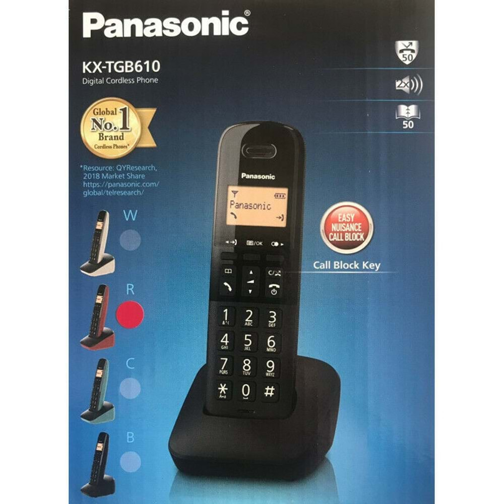 PANASONİC KX-TGB610 DECT KABLOSUZ TELSİZ TELEFON