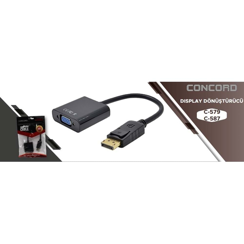 CONCORD C-587 DİSPLAY TO VGA ÇEVİRİCİ KABLO