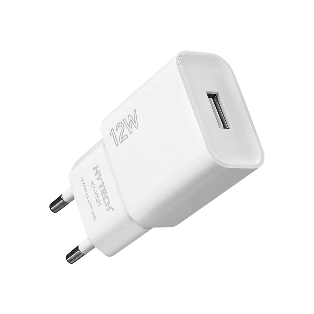 Hytech HY-XT50T 12W 5V 2.4A Type USB-C Beyaz Kablo + Ev Şarj Adaptör