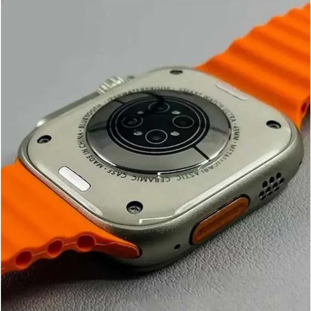 GS Ultra8 Kordon Kilitli Vidalı 49 Mm 2.08 Ekran Watch 8 Ultra Max Akıllı Saat (Çift Kordon)