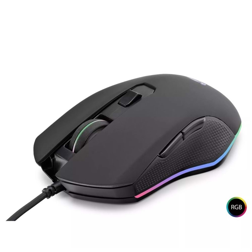 NOVATOR HDXG25 MOUSE KABLOLU OYUN USB RGB LEDLİ MAX. 6400 DPI