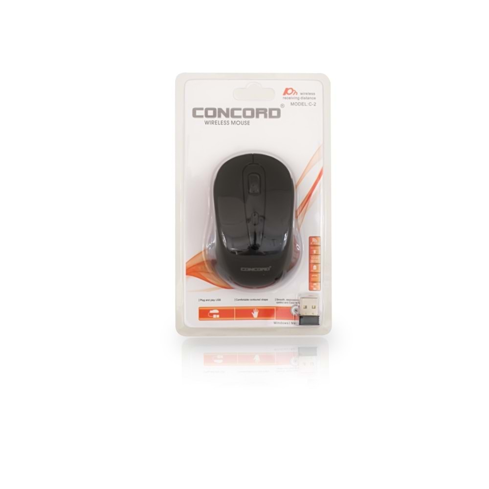 CONCORD C-2 WİRELESS MOUSE 1200DPİ KABLOSUZ MOUSE