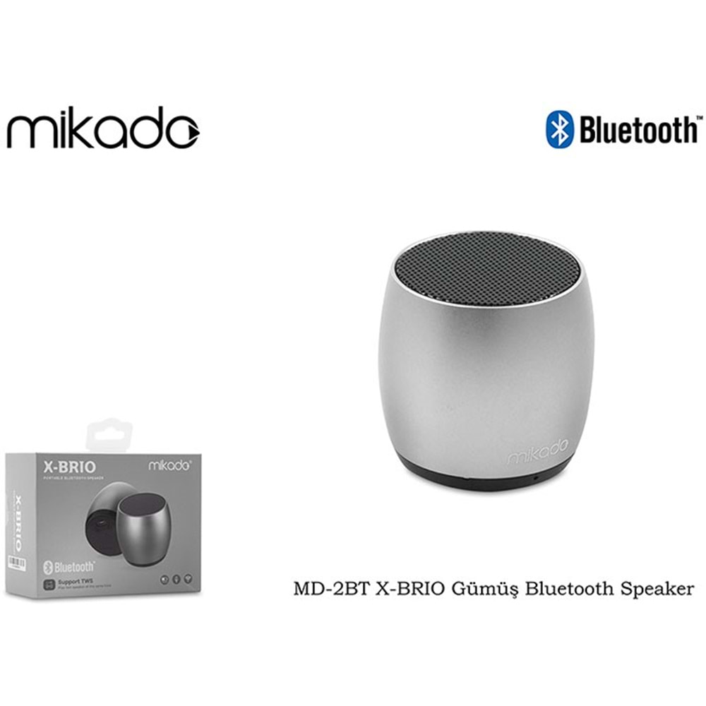 Mikado MD-2BT X-BRIO Siyah Bluetooth Speaker