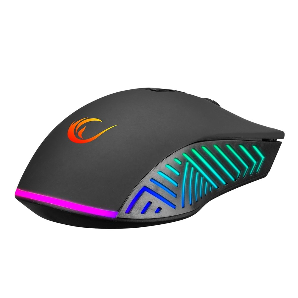 Rampage SMX-G68 SPEAR Full RGB 7200DPI Siyah 7D Makrolu Gaming Oyuncu Mouse