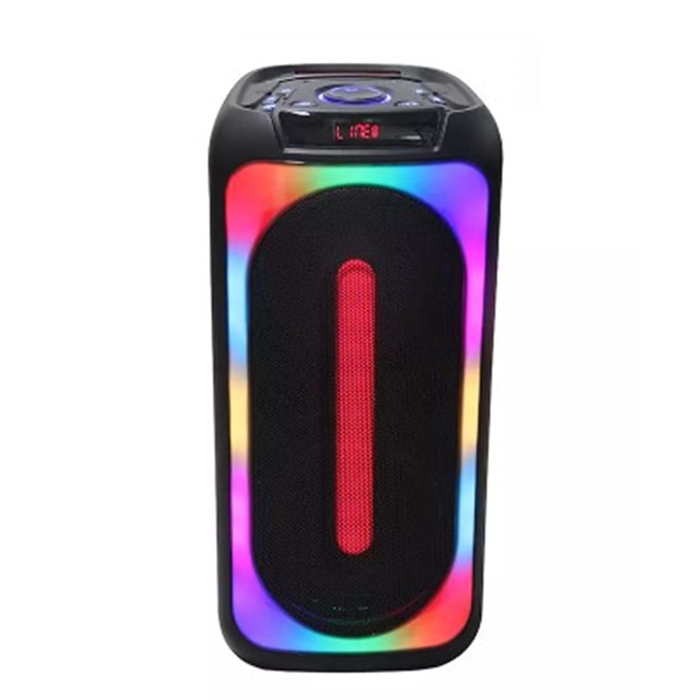 TELSAN GY-5049 SD/USB/FM DOUBLE 16inc BLUETOOTH KARAOKE MİKROFONLU KABLOSUZ KUMANDALI RGB MÜZİK KUTUSU