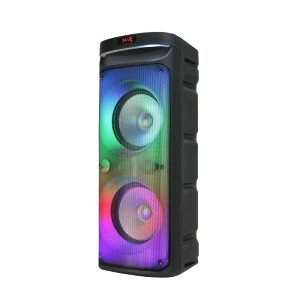 TELSAN GY-1022 SD/USB/FM 10inc BLUETOOTH KARAOKE MİKROFONLU KABLOSUZ KUMANDALI RGB MÜZİK KUTUSU