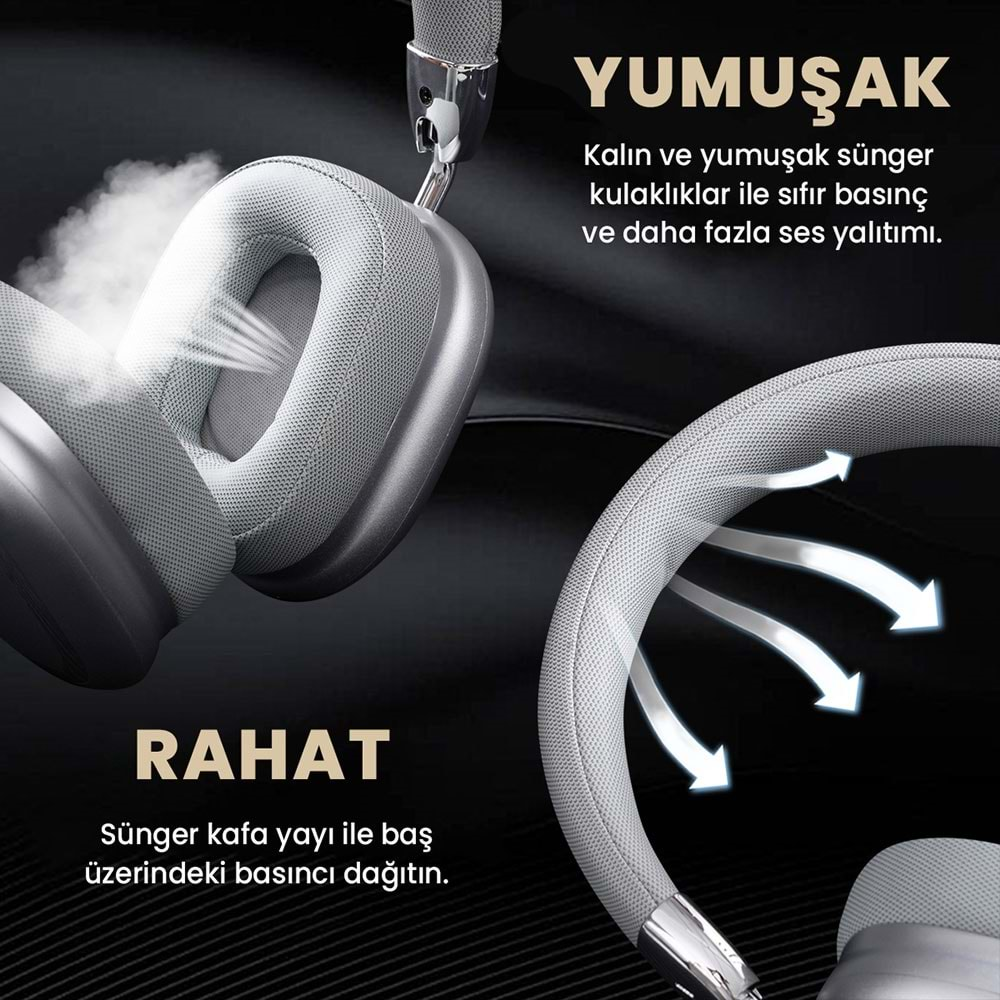 CONCORD B35 Kablosuz Bluetooth Kulaklık Wireless 5.0 Müzik Kulaklığı