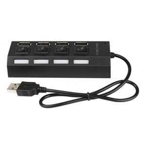 CONCORD C-852 LEDLİ USB HUB 4 PORT ANAHTARLI 2.0 USB ÇOKLAYICI