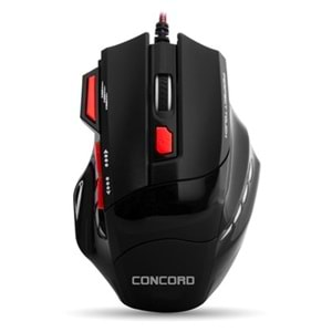 CONCORD A-9 GAMİNG 3200DPİ LEDLİ IŞIKLI OYUNCU MOUSE VE MOUSE PAD