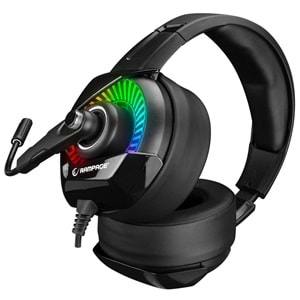 Rampage RM-K66 TYPHOON Siyah USB 7.1 Version RGB Ledli Gaming Oyuncu Mikrofonlu Kulaklık